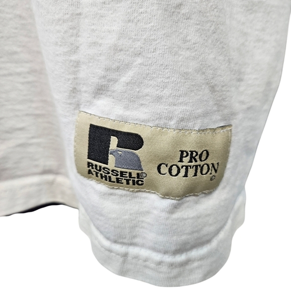 Vintage Russel Athletic Bulldogs Turtleneck Long Sleeve Tee Size Large Men's T33 - Picture 7 of 12